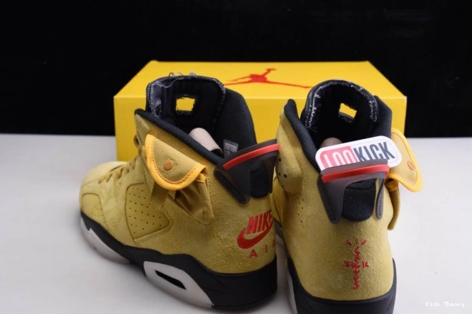 Kick Theory 6 X TRAVIS CN1084-300 YELLOW JORDAN SCOTT AIR 0821